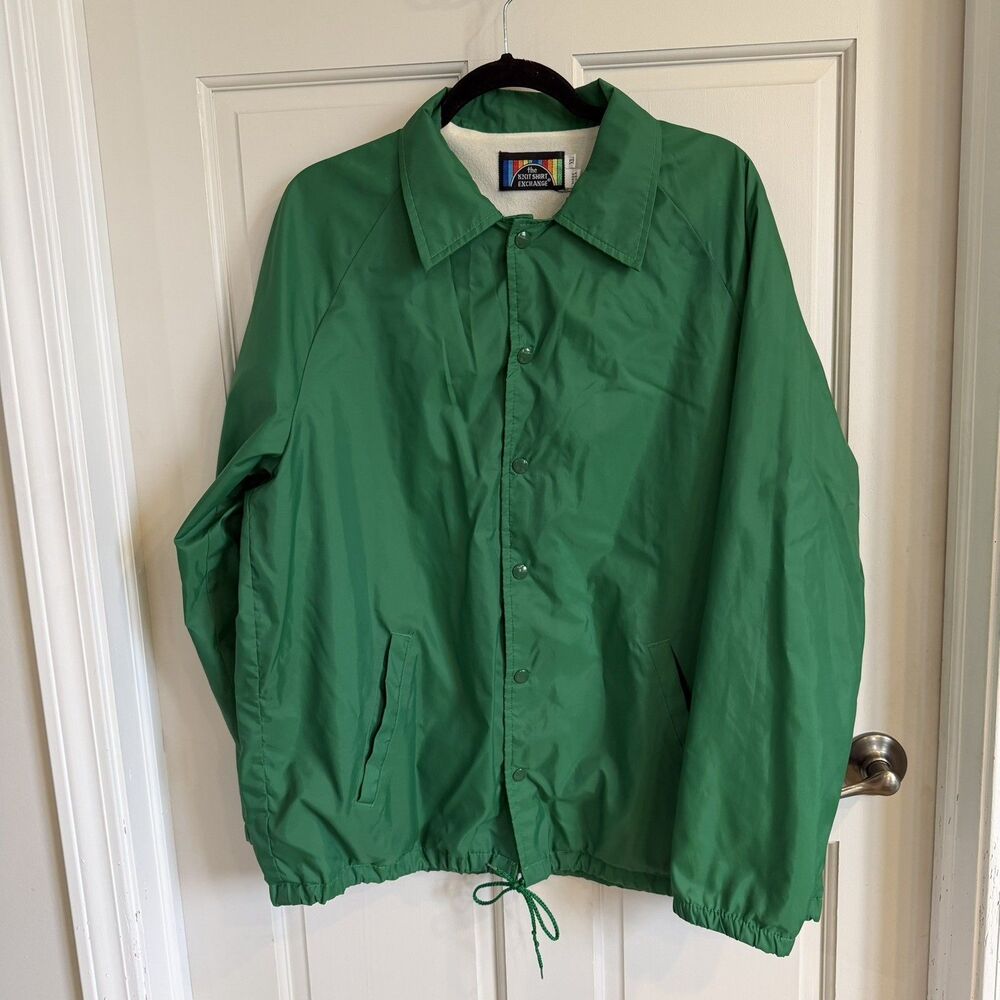 VTG U.S.A. Made Pockets Light Nylon Shell Snap Jacket Men's XL Windbreaker 80’s - Picture 5 of 11